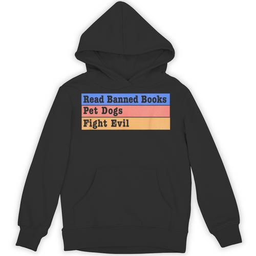 Read Banned Books Pet Dogs Fight Evil Unisex Hoodie - Bookorys CA