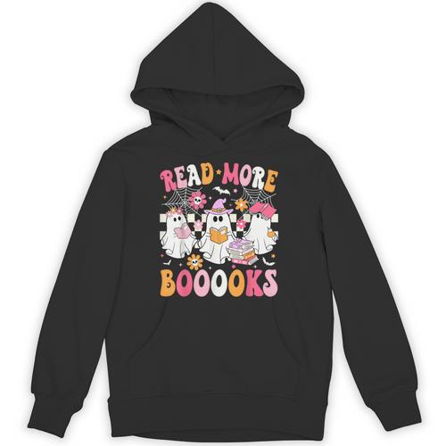 Read More Books Ghosts Reading Book Teacher Halloween Unisex Hoodie - Bookorys