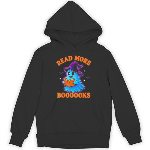 Read More Books Halloween Book Cute Ghost Reading Teaching Unisex Hoodie - Bookorys