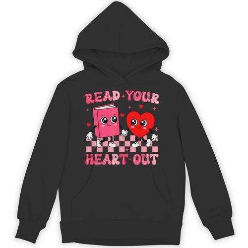 Read Your Heart Out Cute Reading Book Lover Unisex Hoodie - Bookorys DE