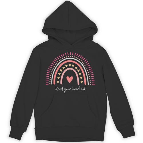 Read Your Heart Out Rainbow Teacher Reading Books Lover Unisex Hoodie - Bookorys