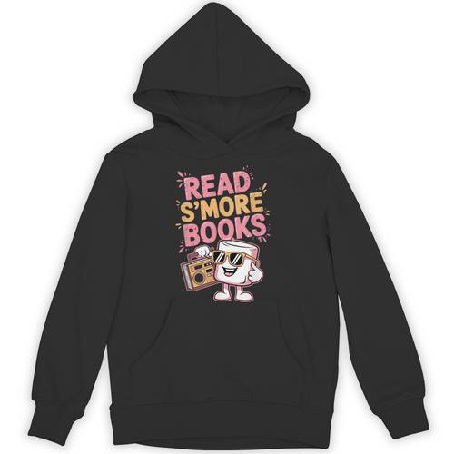 Read S'More Books Camping Outdoors Travel Campfire Smores Unisex Hoodie - Bookorys