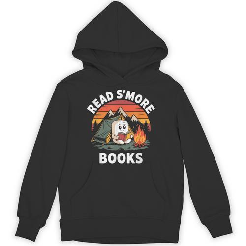 Read S'More Books Cute Campfire Reading Book Lovers Unisex Hoodie - Bookorys CA