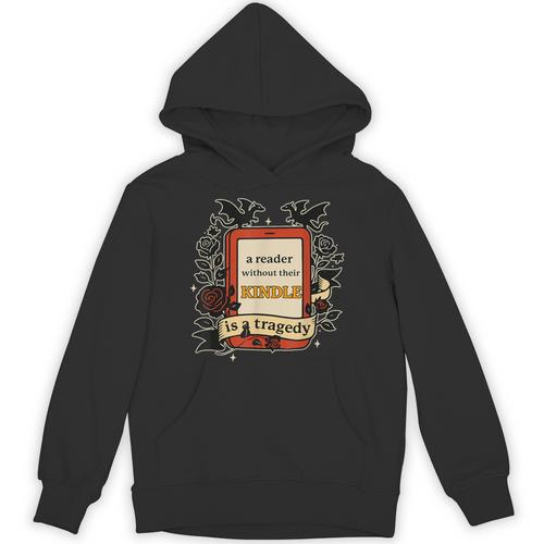 A Reader Without Their Book Is A Tragedy Dragon Rider Quote Unisex Hoodie - Bookorys DE