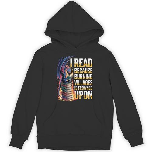 Reading Bookish Dragon Fantasy Unisex Hoodie - Bookorys AU