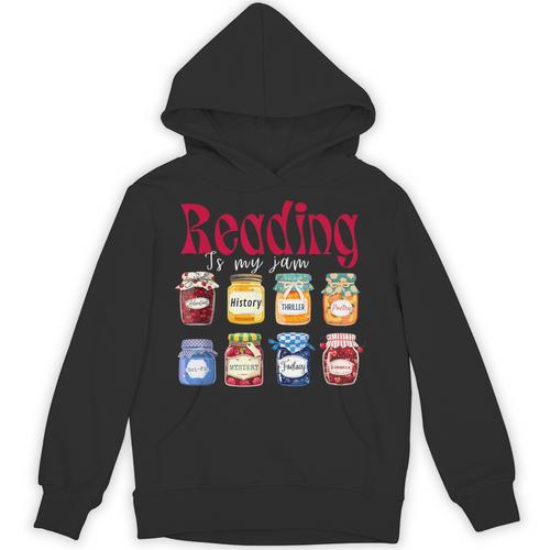 Reading Is My Jam Teacher Student Book Lovers Unisex Hoodie - Bookorys CA