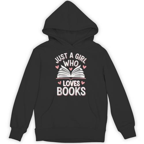 Reading Just A Girl Who Loves Books Unisex Hoodie - Bookorys