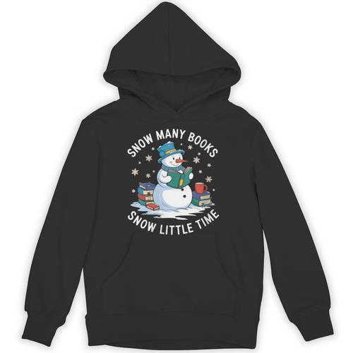 Reading Snowman So Many Books Christmas Books Readers Unisex Hoodie - Bookorys