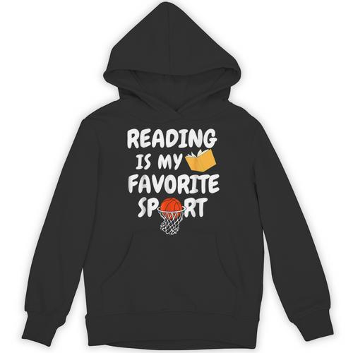 Reading Is My Tee Favorite Sport Basketball World Book Day Unisex Hoodie - Bookorys DE