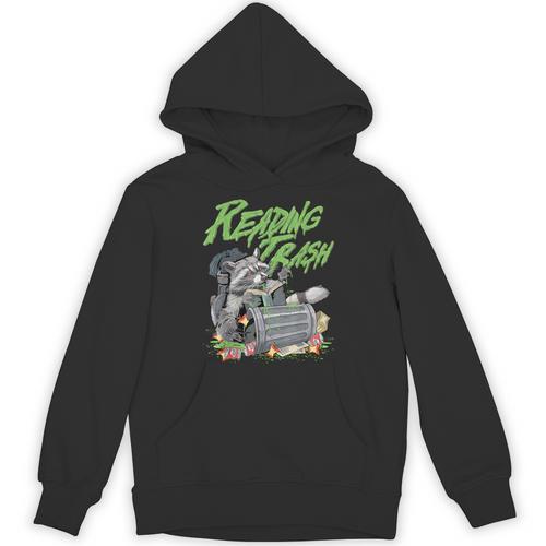 Reading Trash Racoon Bookworm Bookish Librarian Book Lover Unisex Hoodie - Bookorys