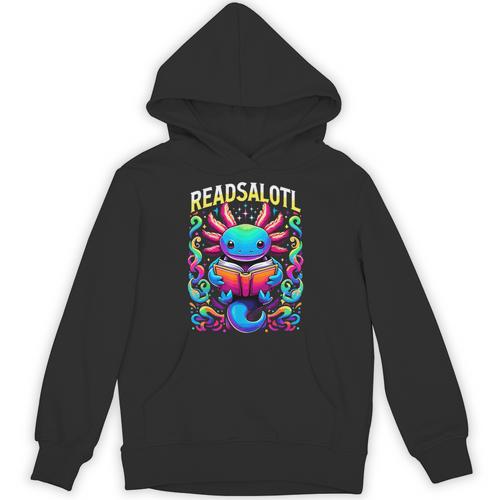 Readsalotl Axolotl Book Lovers Axolotls Unisex Hoodie - Bookorys