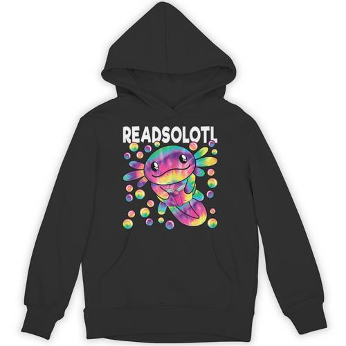 Readsolotl Cute Axolotl Book Lover Reading Women Girls Unisex Hoodie - Bookorys DE