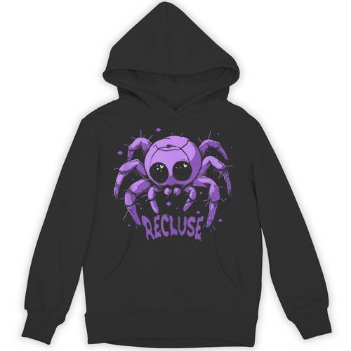 Recluse Pastel Goth Spider Shy Introvert Creepy Cute Kawaii Unisex Hoodie - Raresse