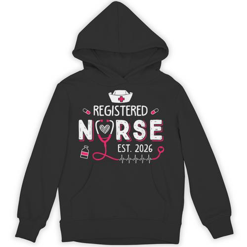 Registered Nurse Est 2026 Nursing Student RN Graduation Unisex Hoodie - Best Gift Smart