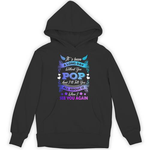 Remembrance Of Pop Memory Of My Grandpa In Heaven Unisex Hoodie - Easessy