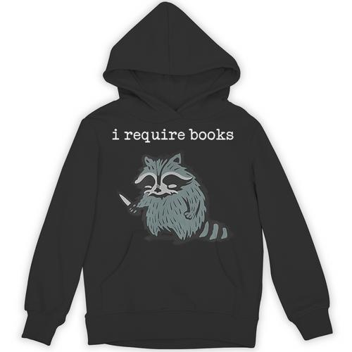 i Require Books Raccoon Unisex Hoodie - Bookorys DE