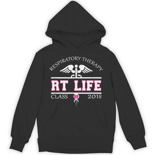 Respiratory Therapist Graduation Class Of 2018 Pink RT Life Unisex Hoodie - Best Gift Smart