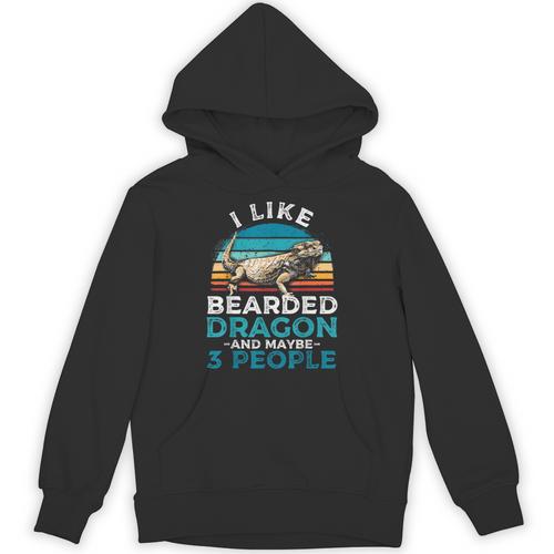 Retro Bearded Dragon Introvert For Lizard Lovers Unisex Hoodie - Raresse