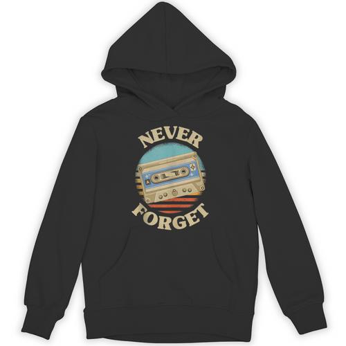Retro Cassette Never Forget Nostalgia Vintage Unisex Hoodie - Figerry