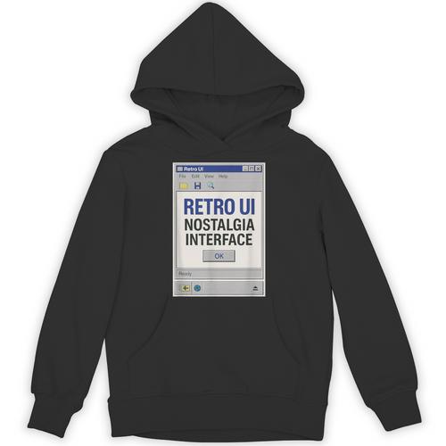 Retro Computer Dialog Box 90s Desktop Interface Nostalgia Unisex Hoodie - Figerry