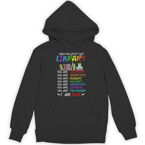 Retro Librarian Book Reader Library Book Reading Unisex Hoodie - Bookorys AU