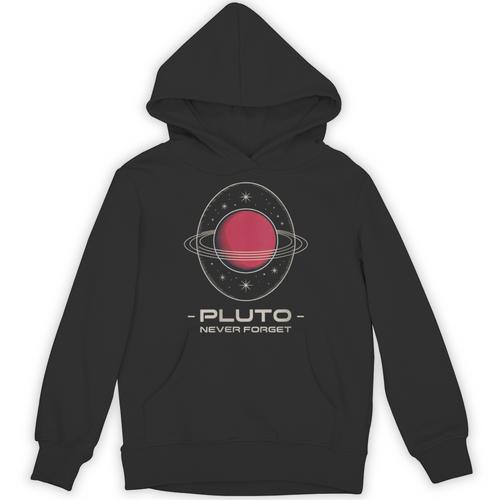 Retro Pluto Never Forget Classic Planet Pluto Nostalgia Unisex Hoodie - Figerry