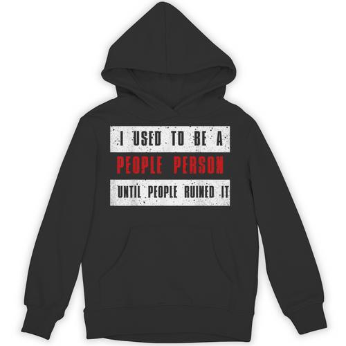 Retro Sarcastic Introvert I Used To Be A People Person Unisex Hoodie - Raresse