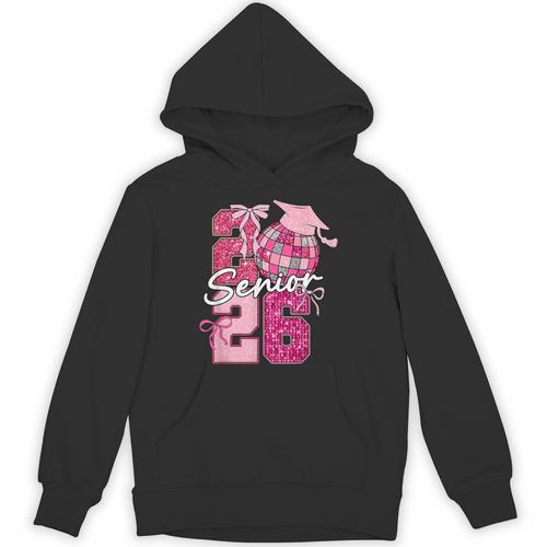 Retro Senior 2026 Coquette Bow Graduation Class Of 2026 Unisex Hoodie - Best Gift Smart