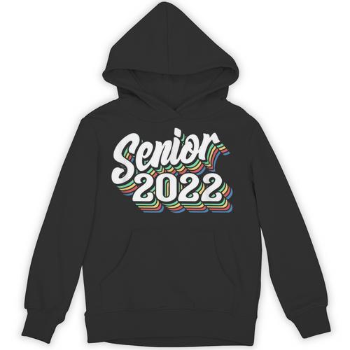 Retro Senior Class Of 2022 Men Women Graduation 90's Grad Unisex Hoodie - Best Gift Smart
