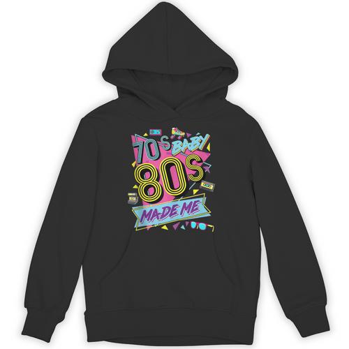 Retro Vintage 70's Baby 80's Made Me Nostalgia Classic Unisex Hoodie - Figerry