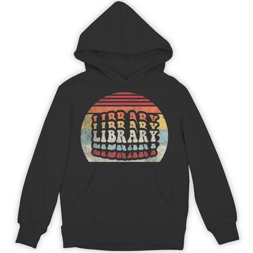 Retro Vintage Bookworm Library Shirt Book Lover Unisex Hoodie - Bookorys AU