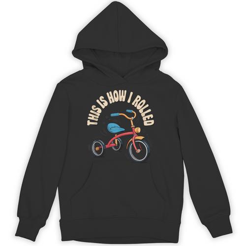 This How I Rolled Retro Tricycle 80s 90s Kid Nostalgia Unisex Hoodie - Figerry