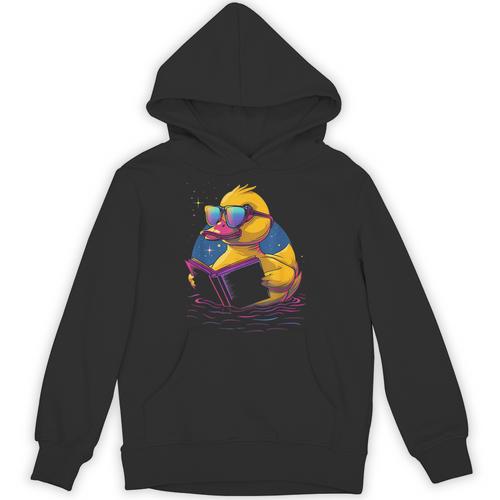 Rubber Duck Rubber Duckie Reading Book Rubber Duckling Unisex Hoodie - Bookorys