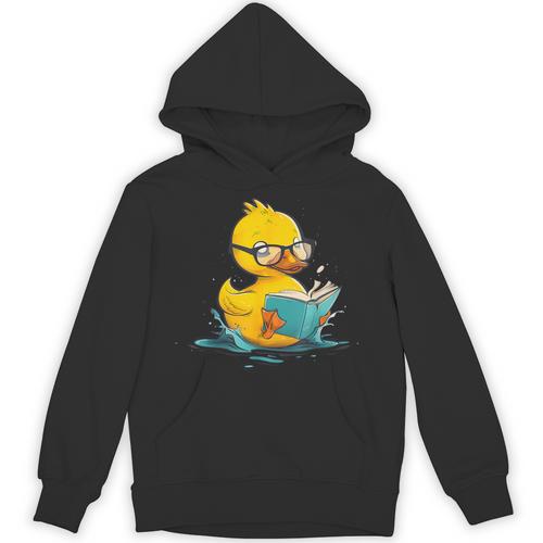 Rubber Duck Reading Book Reader Books Rubber Duckie Unisex Hoodie - Bookorys
