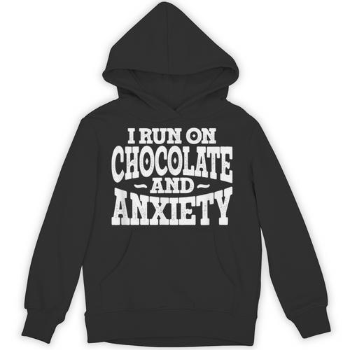 I Run On Chocolate And Anxiety Introvert Unisex Hoodie - Raresse