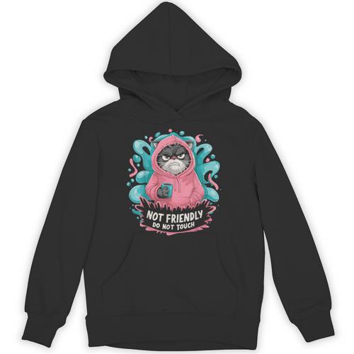 Sarcastic Loner Introvert Clothing Not Friendly Do Not Touch Small Unisex Hoodie - Raresse