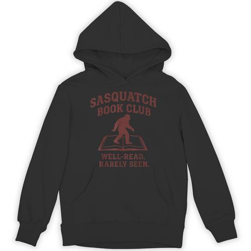 Sasquatch Book Club Bigfoot Reading Cryptid Vintage Unisex Hoodie - Bookorys