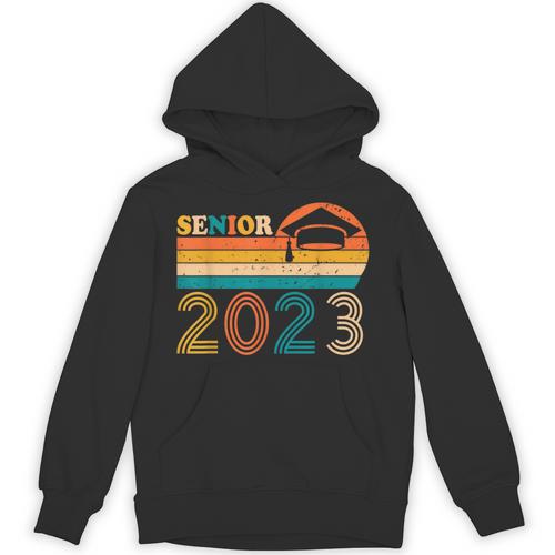 Senior 2023 Retro Class Of 2023 Seniors Graduation 23 Unisex Hoodie - Best Gift Smart