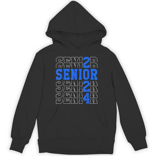 Senior 2024 Graphic Class Of 2024 Graduation Graphic Unisex Hoodie - Best Gift Smart
