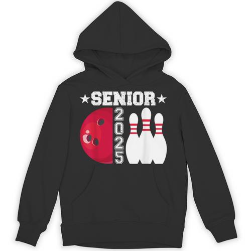 Senior 2025 Bowling Player Class Of 2025 Graduation Seniors Unisex Hoodie - Best Gift Smart
