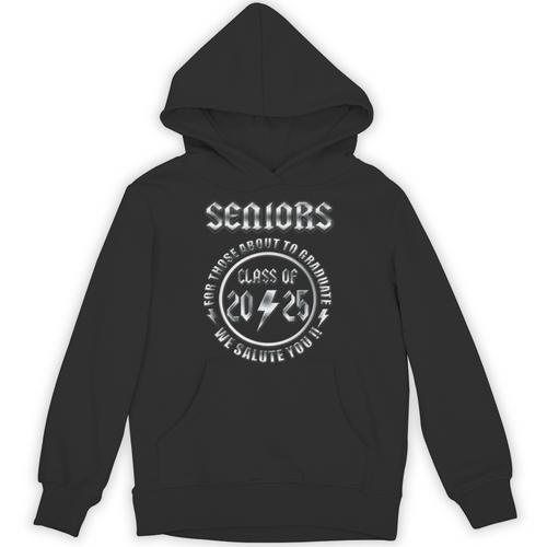 Senior 2025 Classic Rock Graduation We Salute You Unisex Hoodie - Best Gift Smart