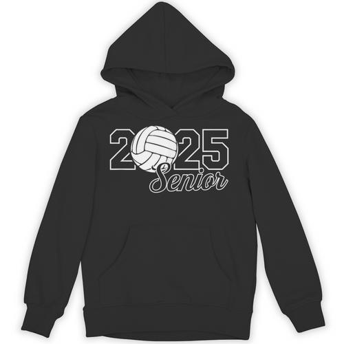 Senior 2025 Volleyball Mom High School Graduation Outfit Pro Unisex Hoodie - Best Gift Smart