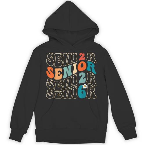 Senior 2026 Class Of 2026 Retro Groovy Graduation Grad Women Unisex Hoodie - Best Gift Smart
