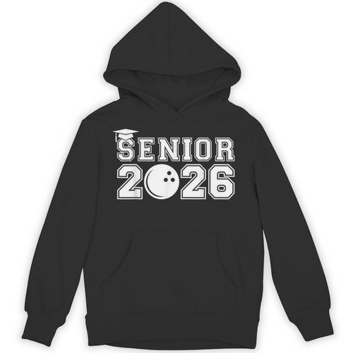 Senior Bowling Class Of 2026 Graduation School Graduate Unisex Hoodie - Best Gift Smart