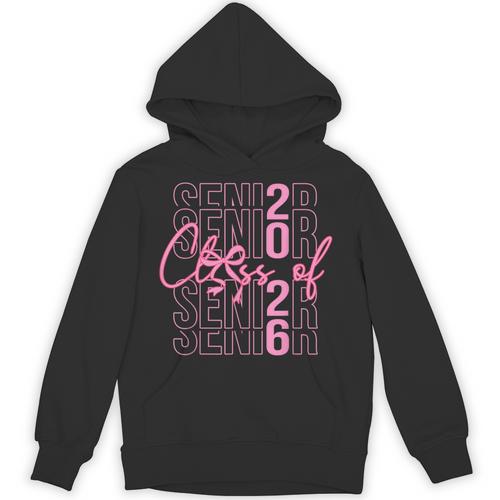 Senior Class Of 2026 Coquette Bow Graduation 2026 Girl Women Unisex Hoodie - Best Gift Smart