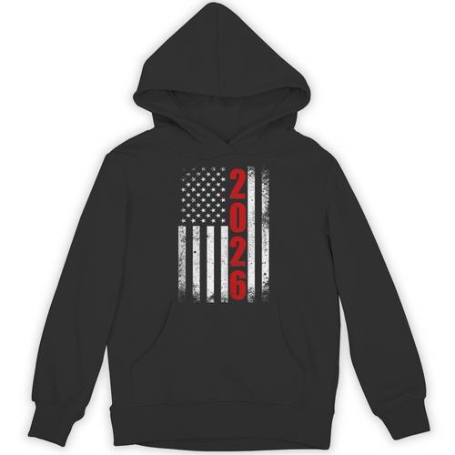 Senior Class Of 2026 Patriotic American USA Flag Graduation Unisex Hoodie - Best Gift Smart