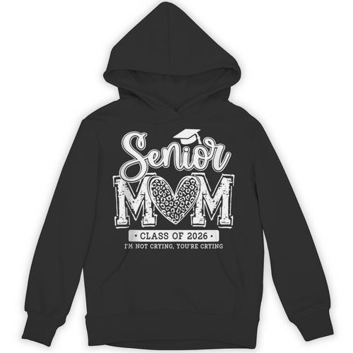 Senior Mom Class Of 2026 Senior Mama 2026 Graduation Leopard Unisex Hoodie - Best Gift Smart