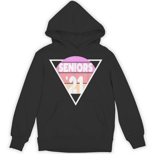 Seniors 2021 For Her Him Retro 21 Graduation Class Unisex Hoodie - Best Gift Smart