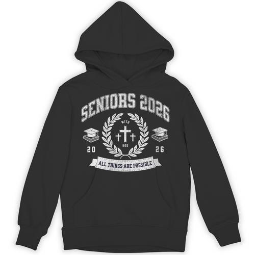 Seniors Class Of 2026 Christian Graduation Religious Grad Unisex Hoodie - Best Gift Smart