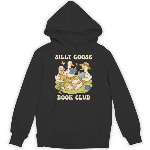 Silly-Goose Book Club Goose And Book Lovers Unisex Hoodie - Bookorys CA
